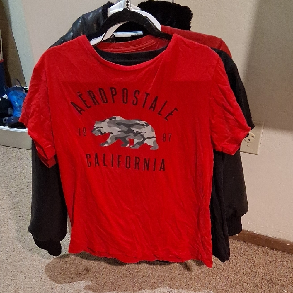 Aeropostale Red Short Sleeve Tee